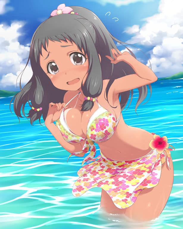 hình Anime gợi cảm bikini đẹp ngoài biển