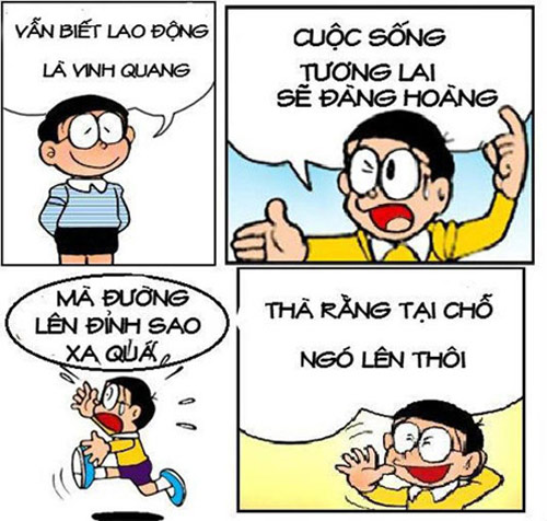 Ảnh Doraemon Chế lên đường vinh quang
