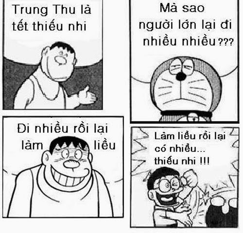 Ảnh Doraemon Chế thơ về trung thu