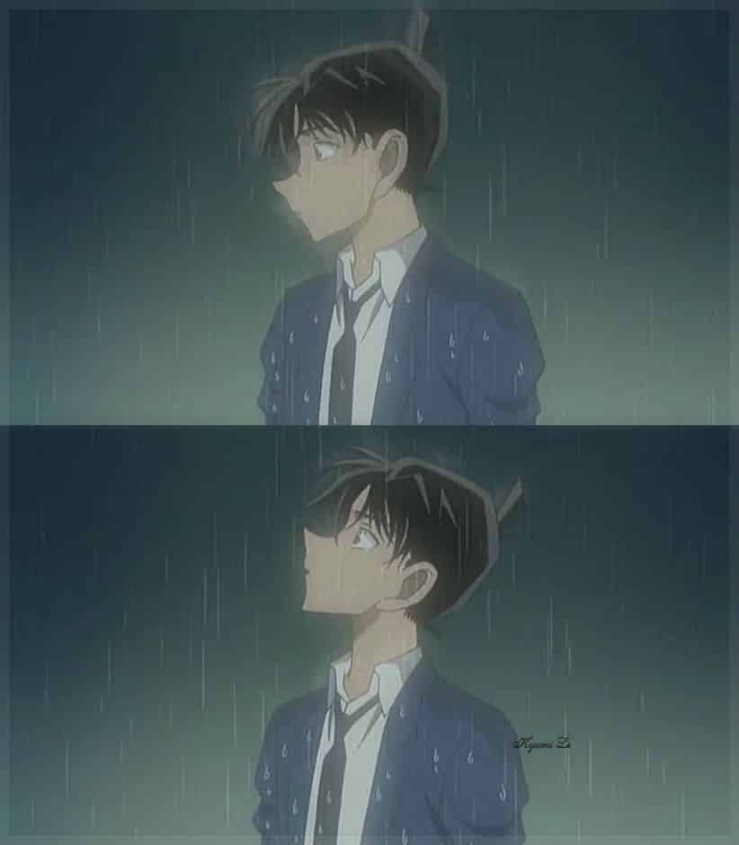 Ảnh Kudo Shinichi Buồn bước đi trong mưa