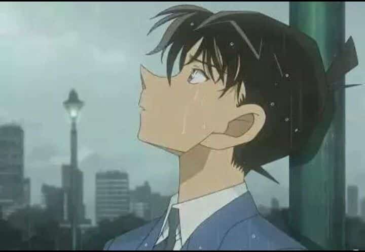 Ảnh Kudo Shinichi Buồn khóc nhìn ra trời