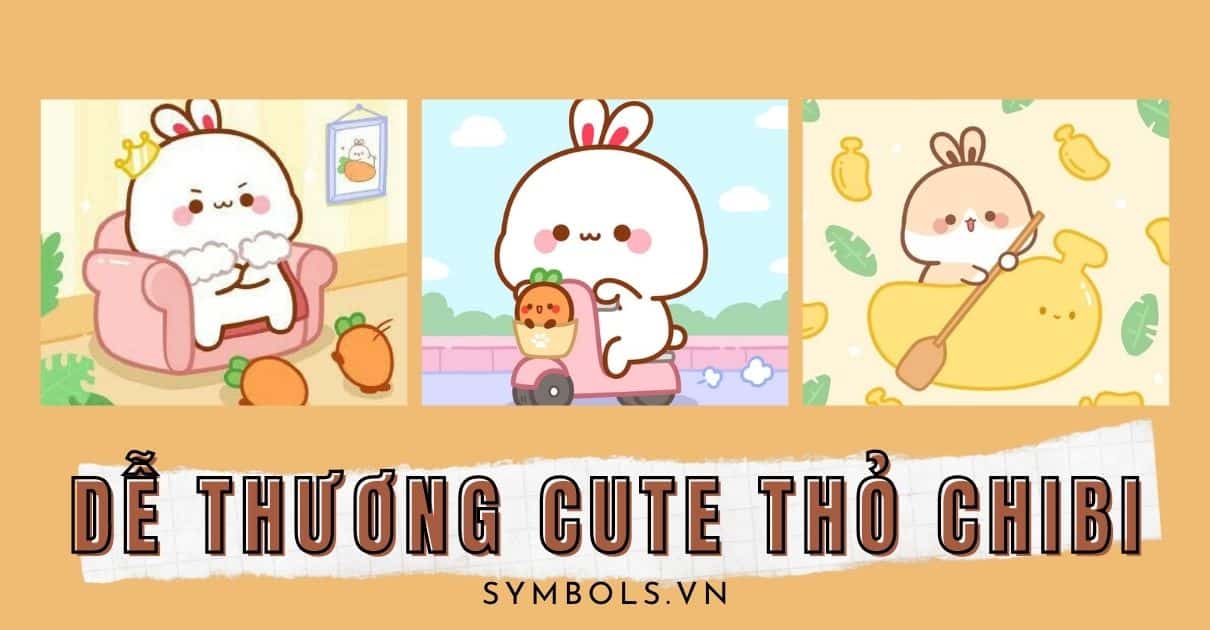 Dễ Thương Cute Thỏ Chibi ❤️ Hình Ảnh Chibi Thỏ Con Anime