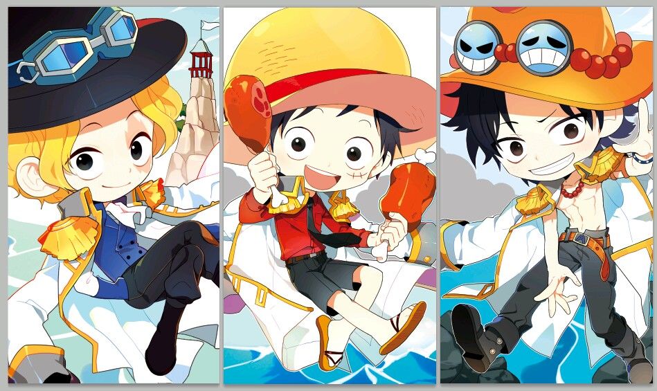 Ảnh One Piece Ace Ngầu Nhất ❤️ 100+ Ảnh 3 Anh Em Luffy