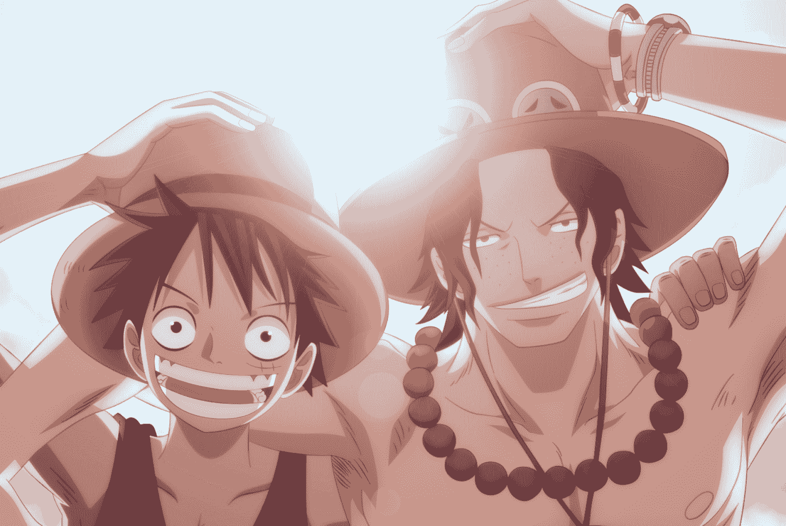 Chụp ảnh hình ảnh ace và luffy đẹp như tranh vẽ trong One Piece