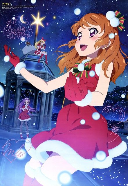 Hình Aikatsu Giáng Sinh dễ thương