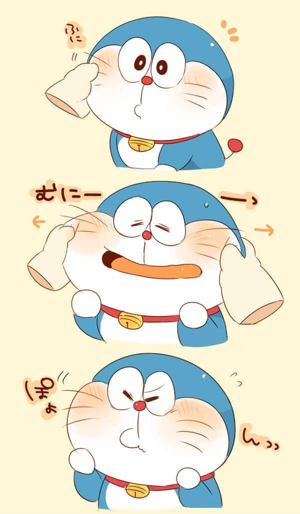 Hình Anime Doraemon chibi dễ thương dễ dàng thương