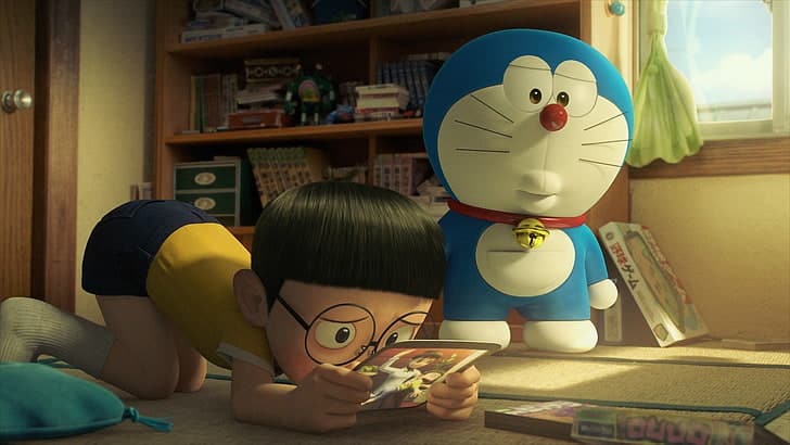 Hình Anime Doraemon và Nobita buồn 3d đẹp