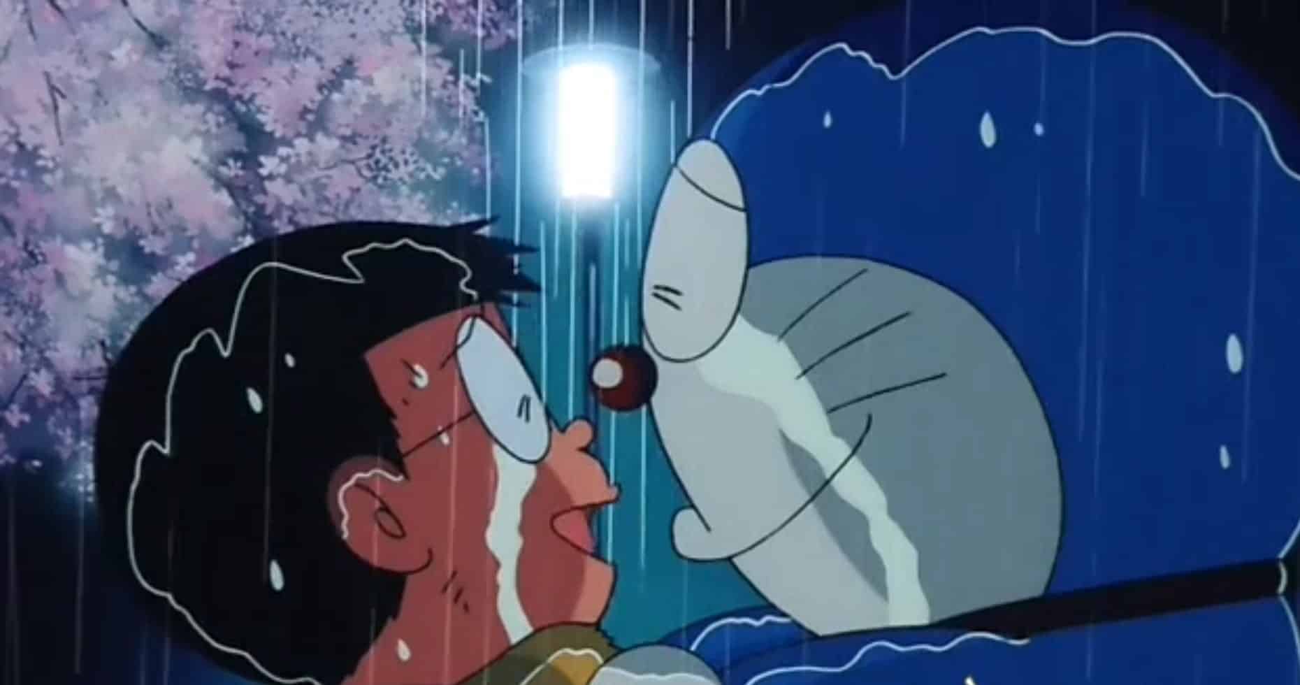 Hình Anime Doremon buồn cùng theo với Nobita rất đẹp nhất