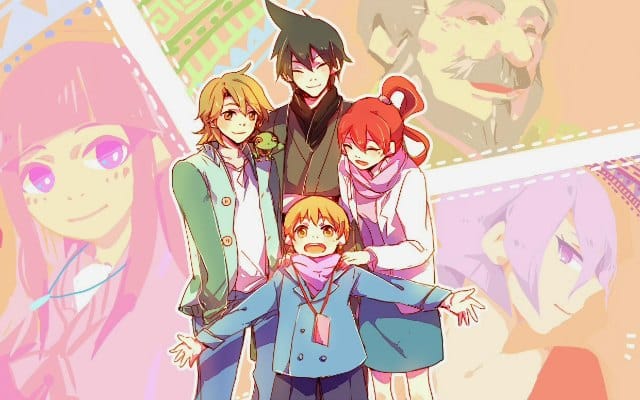 Hình Anime Gia Đình 4 người siêu đáng yêu