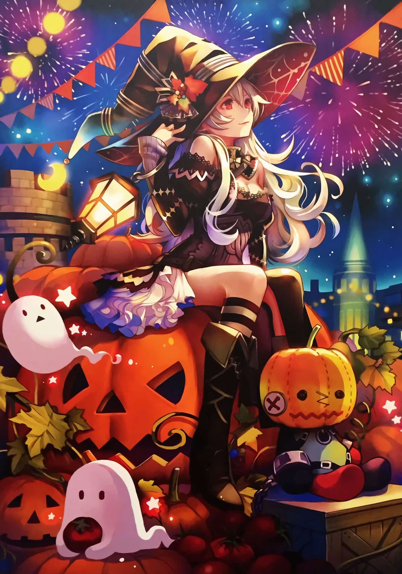 Hình Anime Halloween đẹp dễ thương