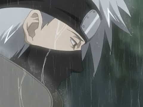 Hình Anime Kakashi buồn khóc cực buồn