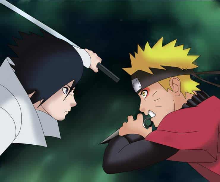 Hình Anime Naruto Và Sasuke cặp đẹp