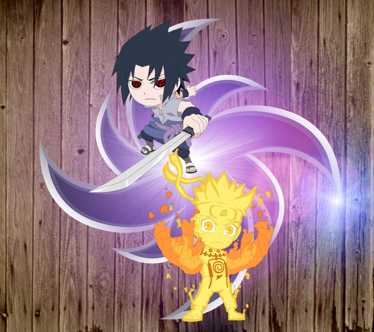 Hình Anime Naruto Và Sasuke chibi cute nhất