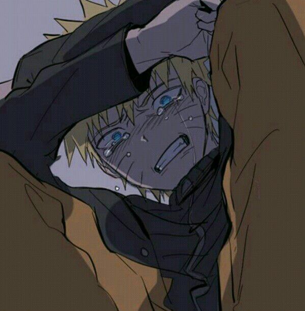 Hình Anime Naruto buồn khóc đau khổ