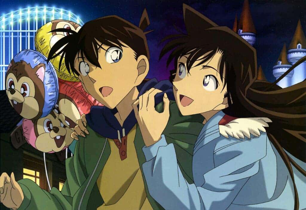 Hình Anime Shinichi và Ran dễ thương