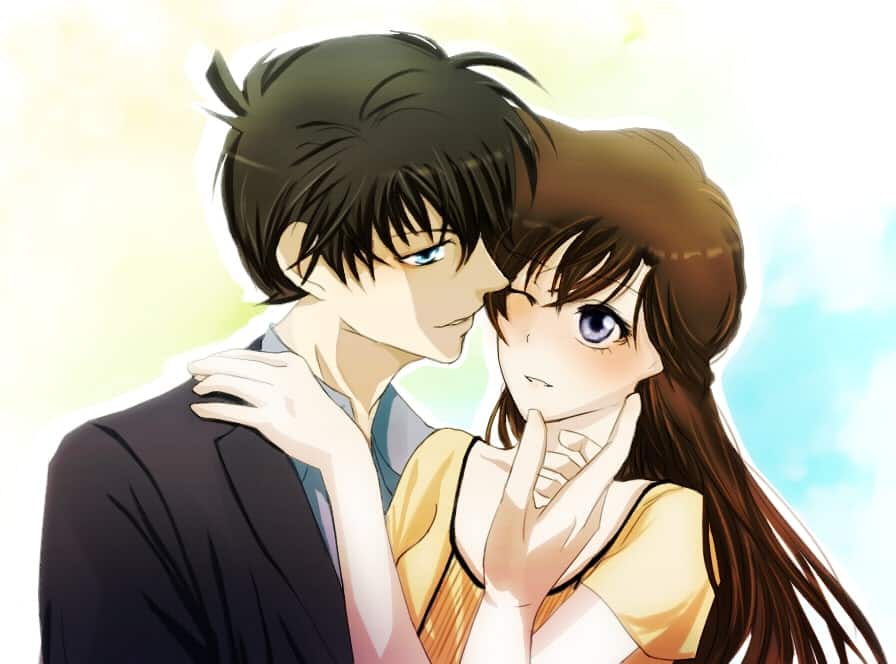 Hình Anime Shinichi và Ran hôn nhau cute đẹp nhất