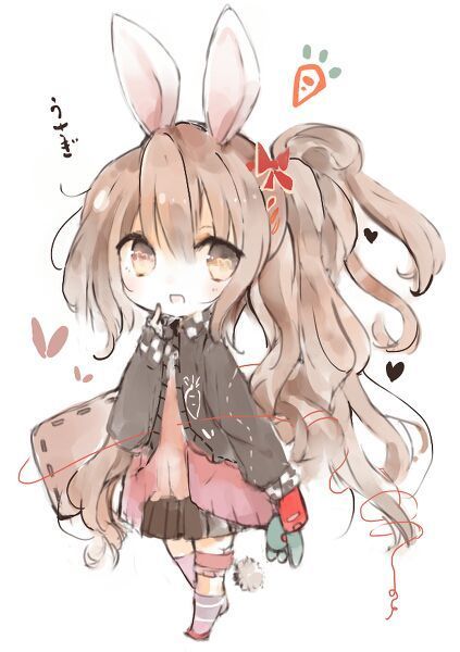 Hình Anime chibi thỏ dễ thương