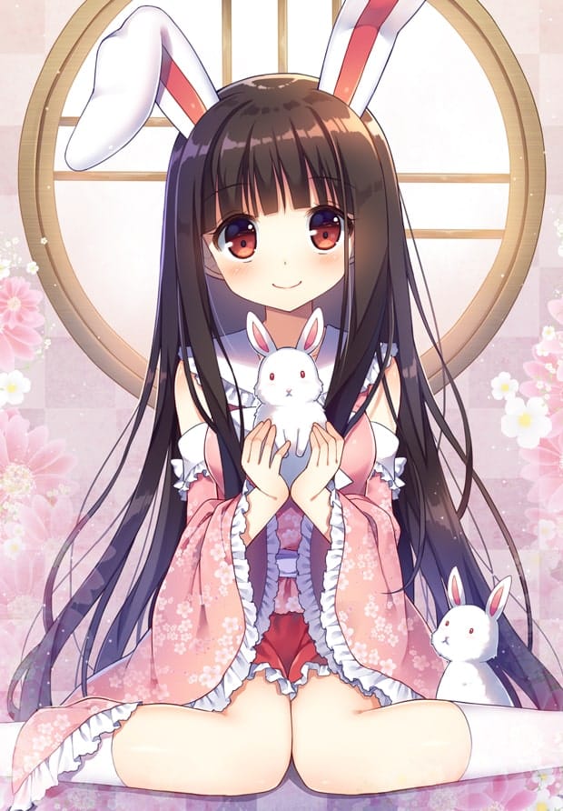 Tổng hợp ảnh anime cute thỏ dễ thương và đáng yêu