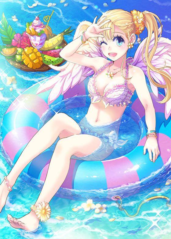Hình Anime hot girl xinh đẹp đi tắm biển