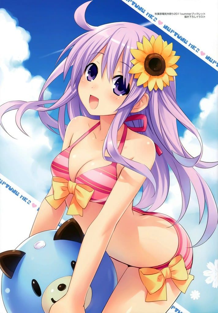 Hình Anime mặc đồ bơi đi biển gợi cảm nhất