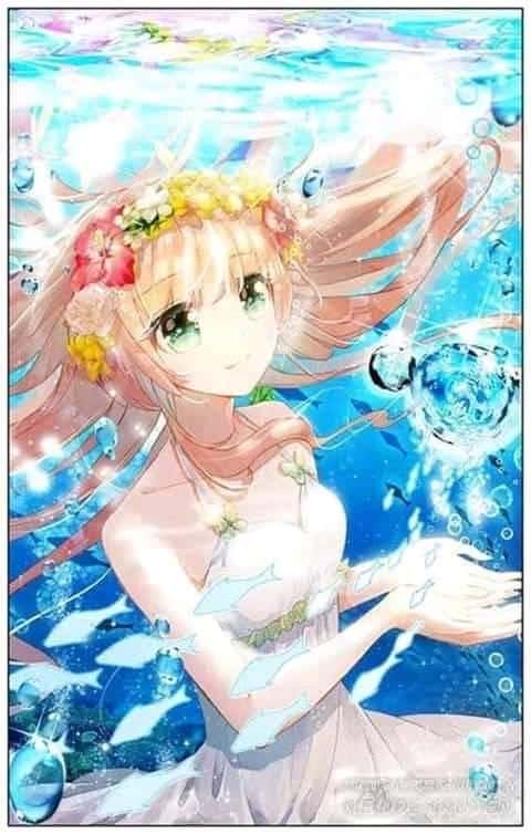 Hình Anime mùa hè cô gái xinh đẹp dịu dàng