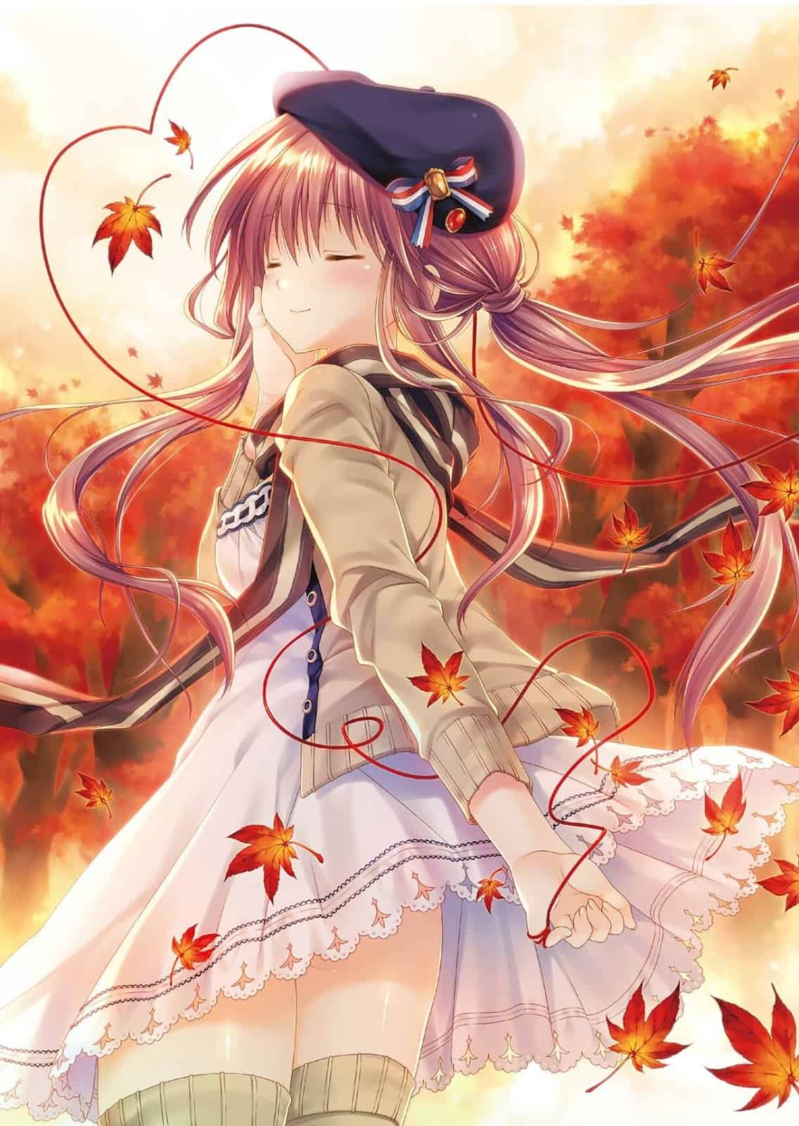 Mùa thu với sắc đỏ rực rỡ và se lạnh được ví như một trong những mùa đẹp nhất trong năm. Cùng chiêm ngưỡng những ảnh anime mùa thu đẹp nhất với những cánh lá rơi và những cô nàng anime trong bộ trang phục ấm áp.