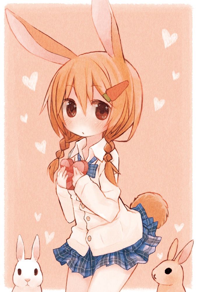 Hình Anime nữ thỏ xinh đẹp đáng yêu
