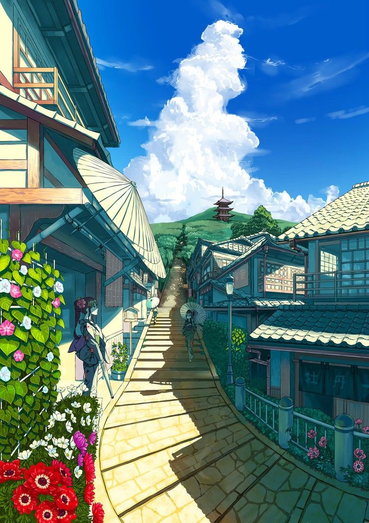 Tổng hợp hình nền anime phong cảnh tuyệt đẹp, FullHD cho máy tính