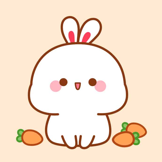 Hình Anime thỏ cute đáng yêu