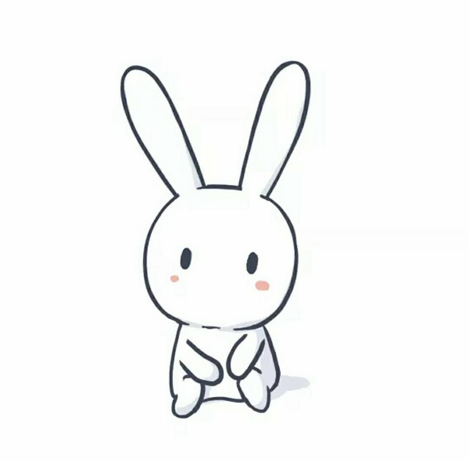 Hình Con Thỏ Anime đơn giản đáng yêu nhất