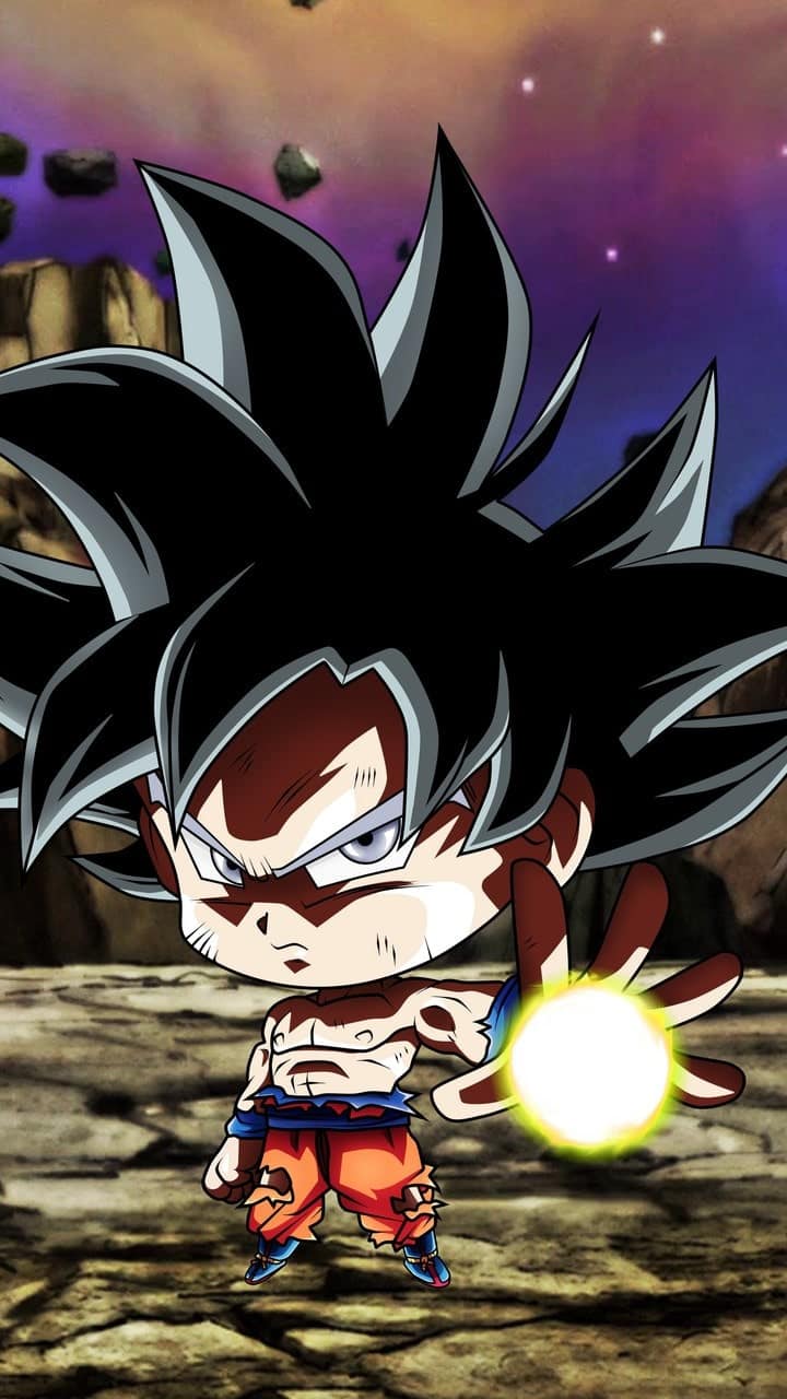 Ảnh Goku Ultra Instinct Chibi cực đẹp