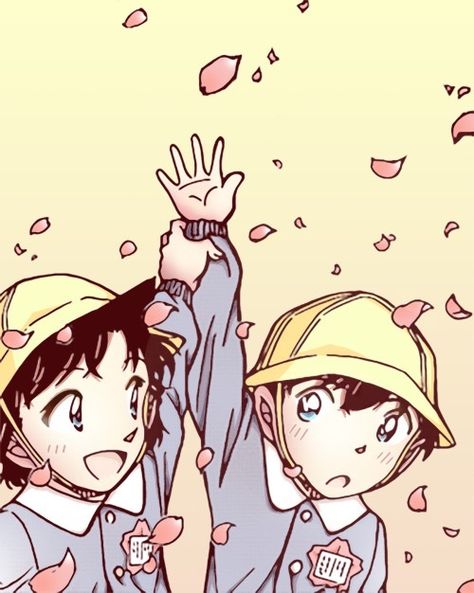 Hình Kudo Shinichi và Ran lúc nhỏ đáng yêu