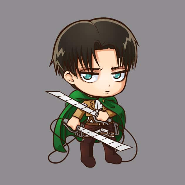 Hình Levi Ackerman Attack On Titan chibi dễ thương nhất