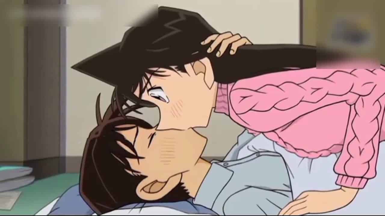 Hình Nền Shinichi và Ran hôn nhau lãng mạn đẹp nhất