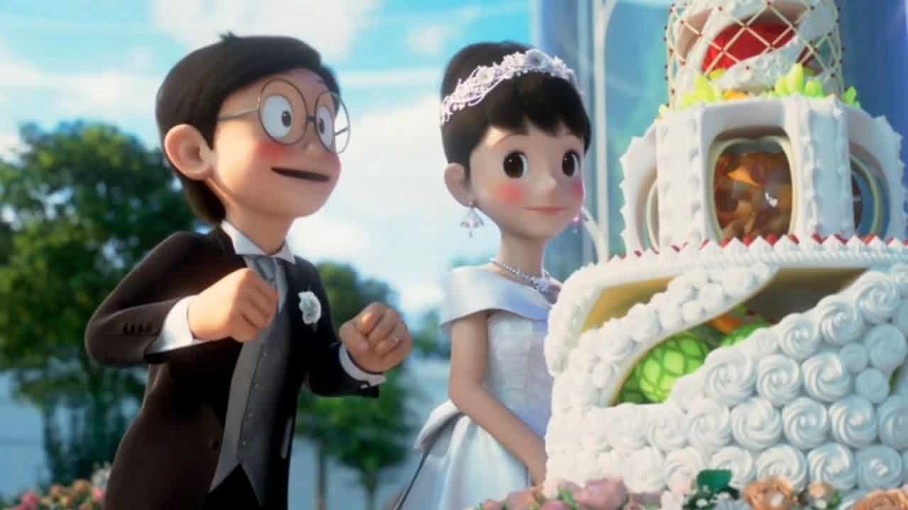 Hình Nobita Và Shizuka đám cưới 3D đẹp nhất