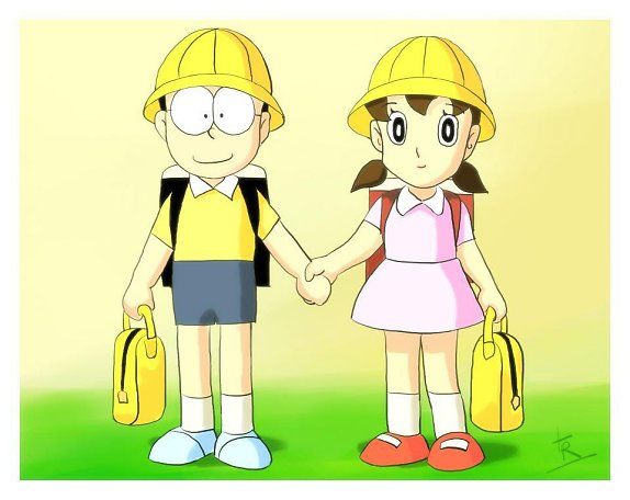 Hình Nobita Và Shizuka đẹp chibi cute