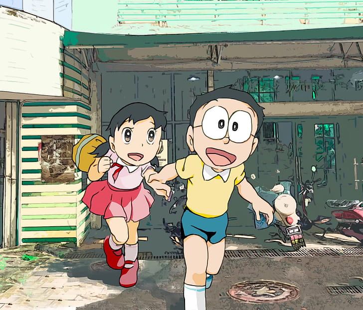 Hình Nobita Và Shizuka đẹp nhát