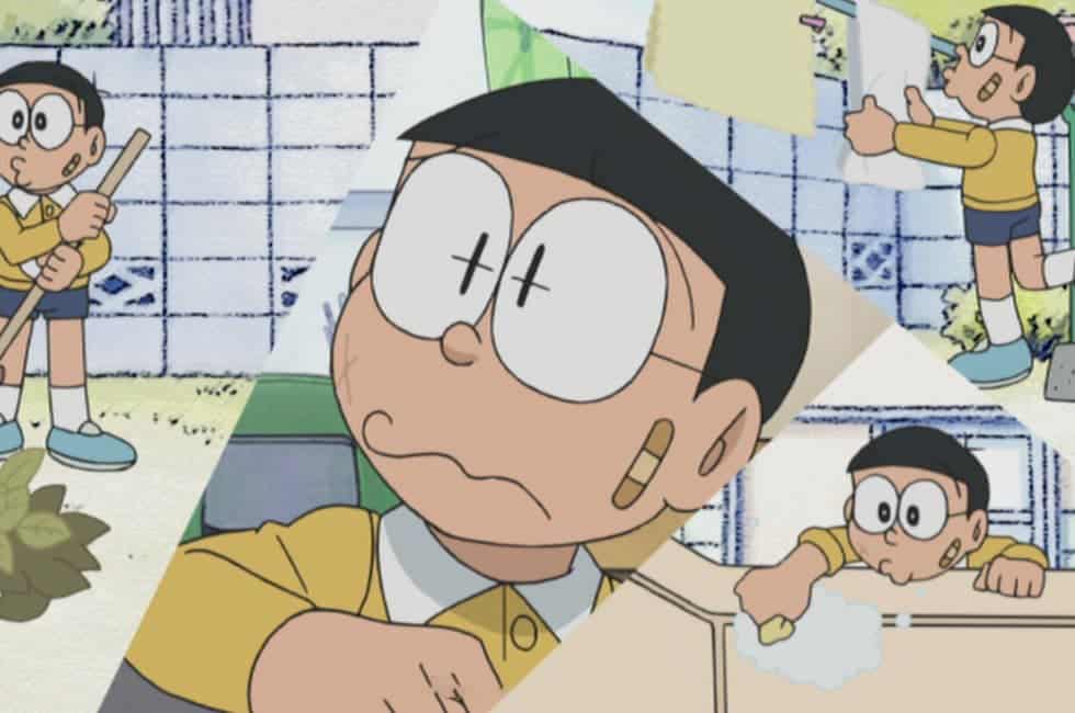 Hình Nobita buồn đẹp ấn tượng