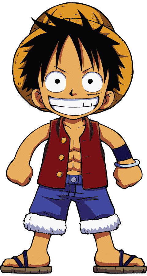 Hình One Piece Luffy Cute dễ thương
