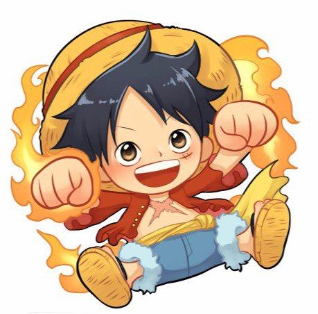 Hình One Piece Luffy Cute nhí nhảnh
