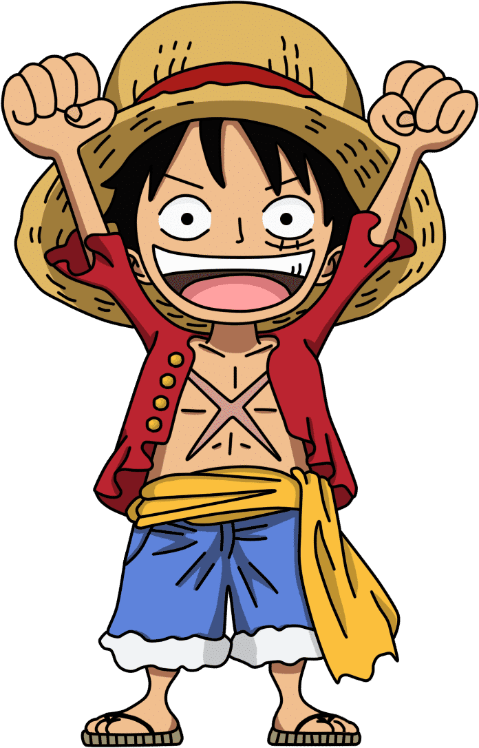 Hình One Piece Luffy Cute siêu đáng yêu