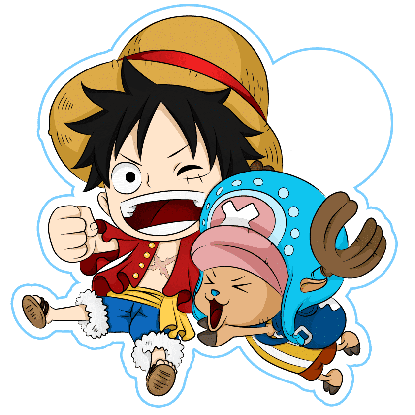 Hình One Piece Luffy cute ngầu siêu dễ thương
