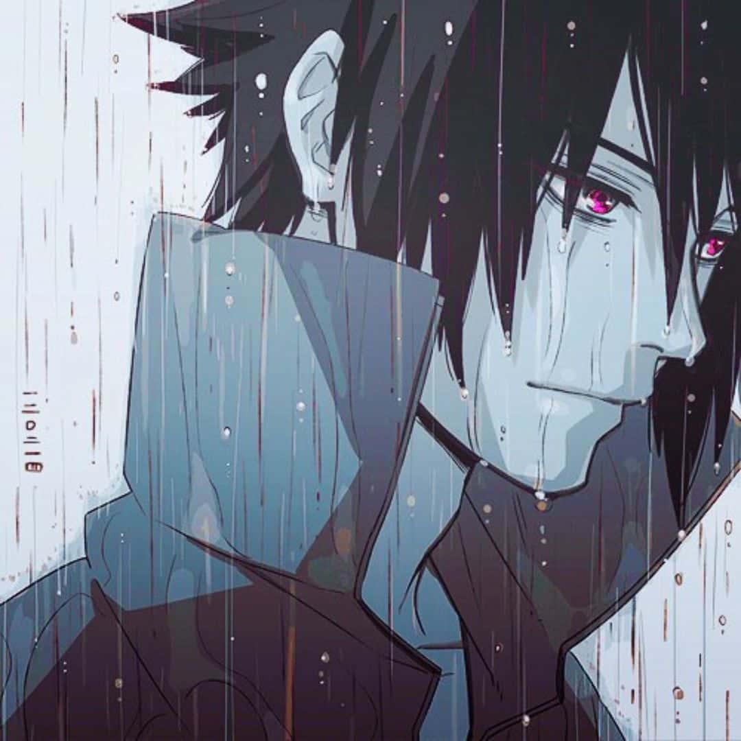 Hình Sasuke Phiền khóc nhập mưa