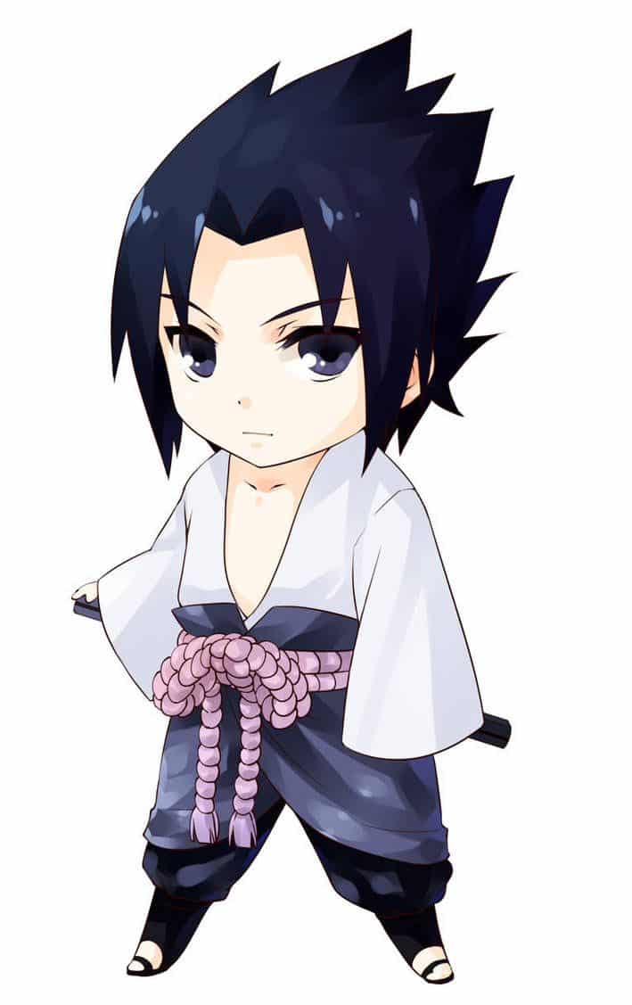 Hình Sasuke chibi khôn cùng dễ dàng thương