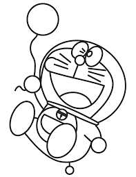 Hình Tô Màu Doraemon cute đáng yêu