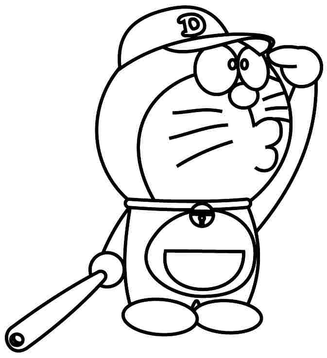 Hình Tô Màu Doraemon ngộ nghĩnh