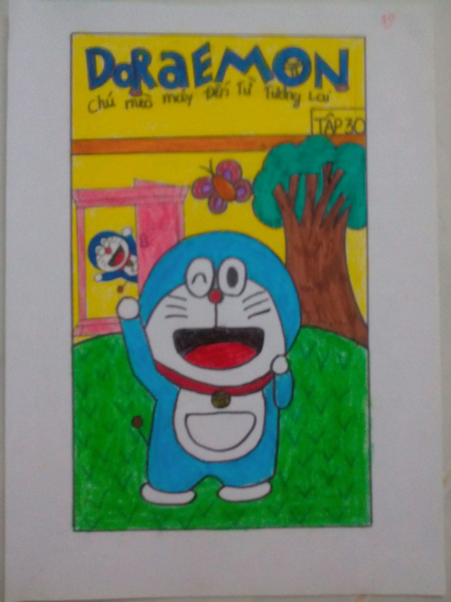 Doraemon - một trong những truyện tranh được yêu thích nhất trên toàn thế giới. Hãy cùng tô điểm bìa truyện Doraemon của bạn bằng những gam màu tươi sáng và những hình ảnh dễ thương của những nhân vật trong truyện này.