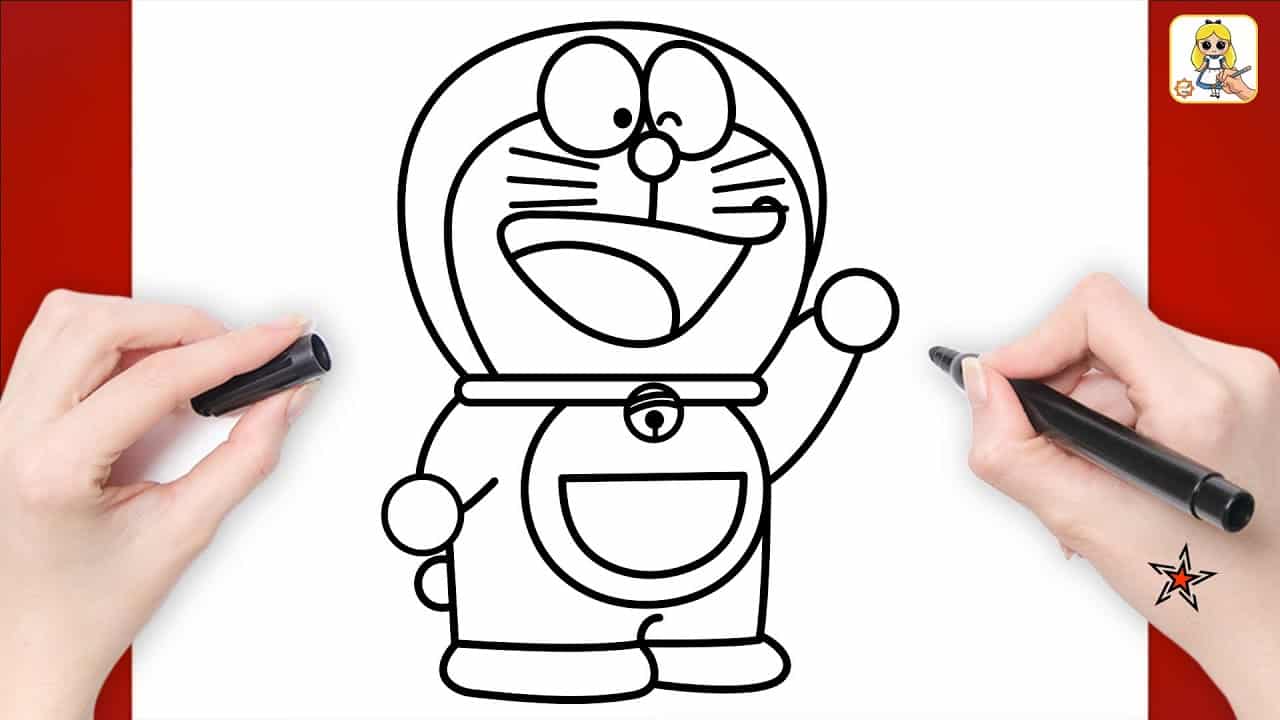 Hình Vẽ Doraemon chibi cute