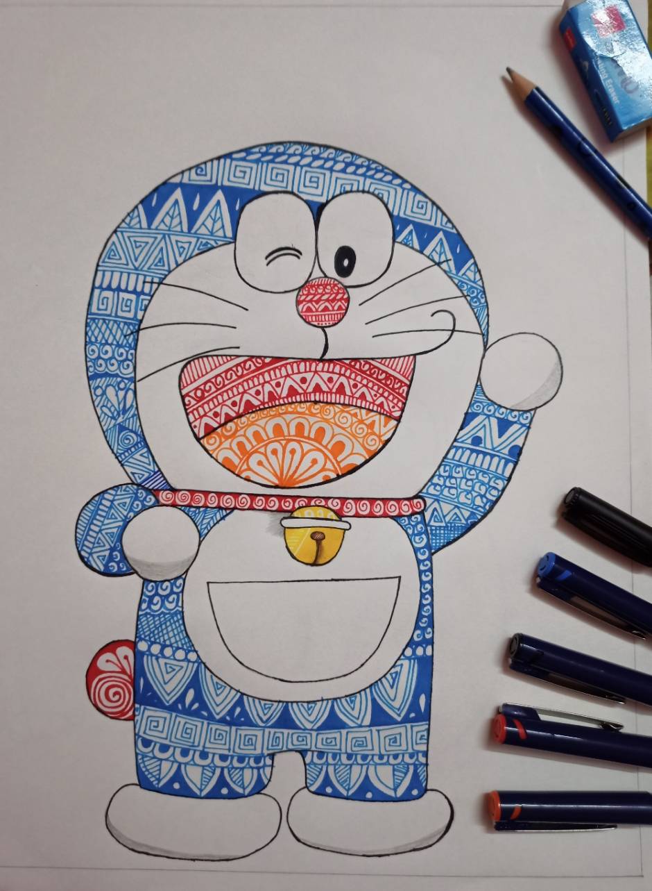 111 Hình Vẽ Doraemon Cách Vẽ Doremon Cute Cực Đơn Giản