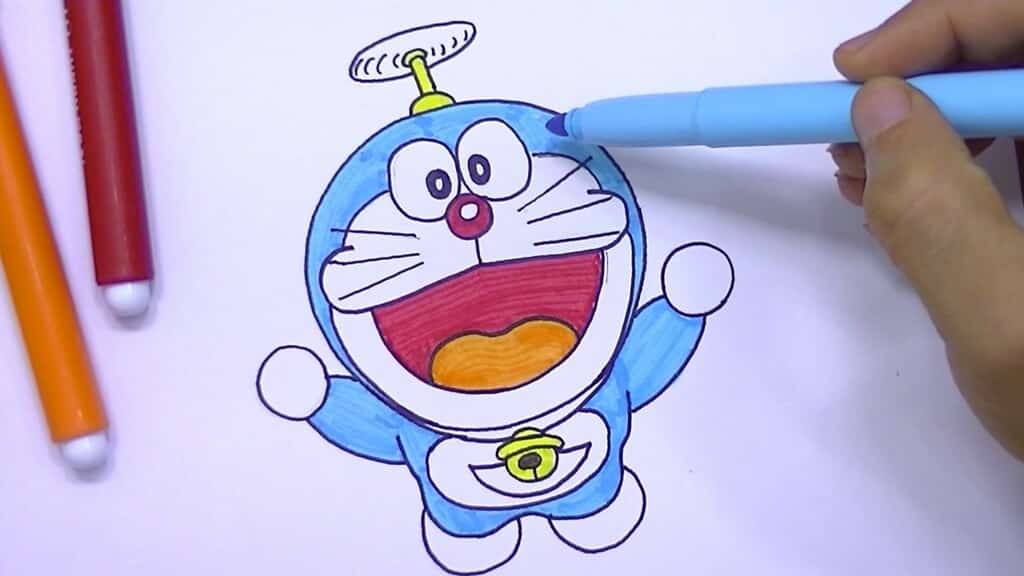 Hình Vẽ Doraemon tô màu đẹp